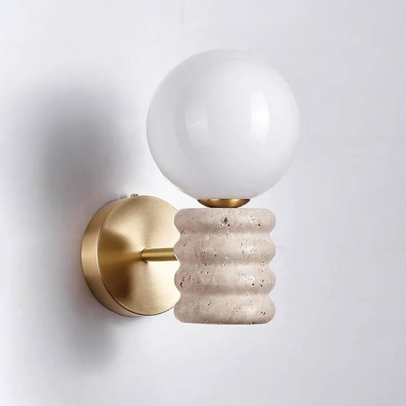 Cupola - Applique murale travertin