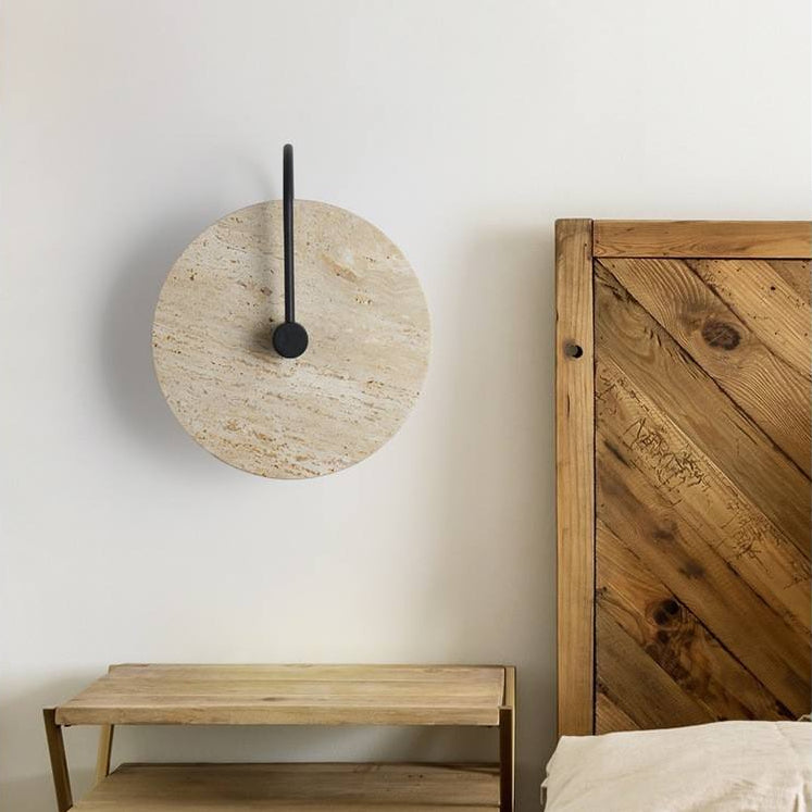 Segment - Applique murale travertin