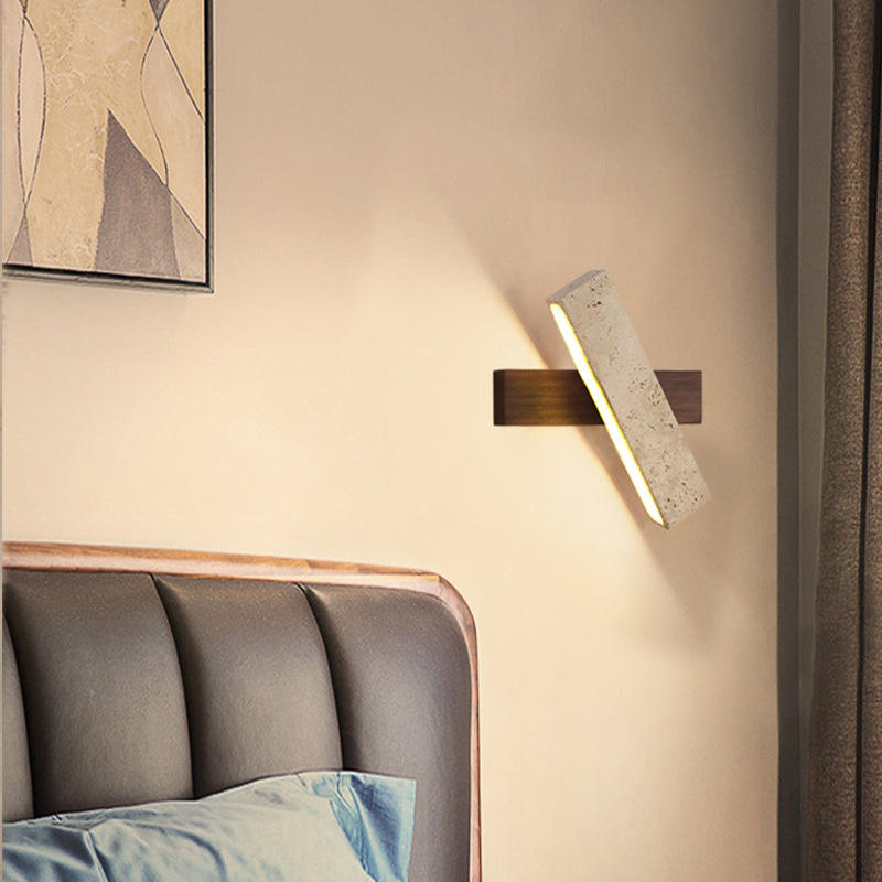 Rayon de roche - Applique murale travertin