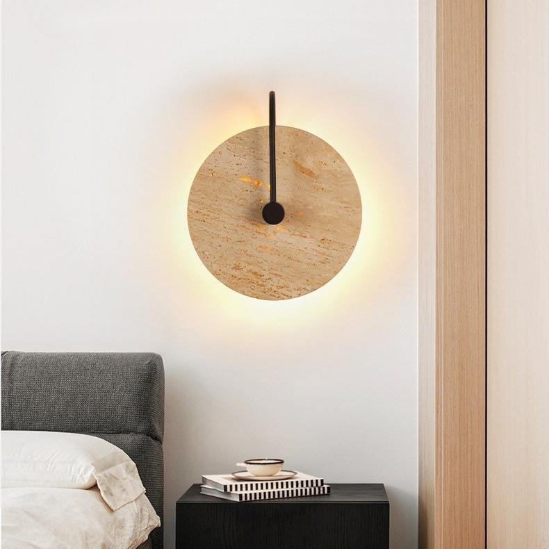 Segment - Applique murale travertin