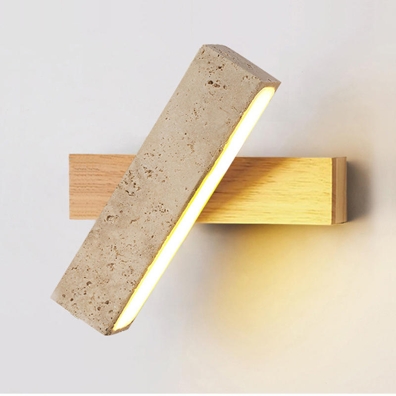 Rayon de roche - Applique murale travertin