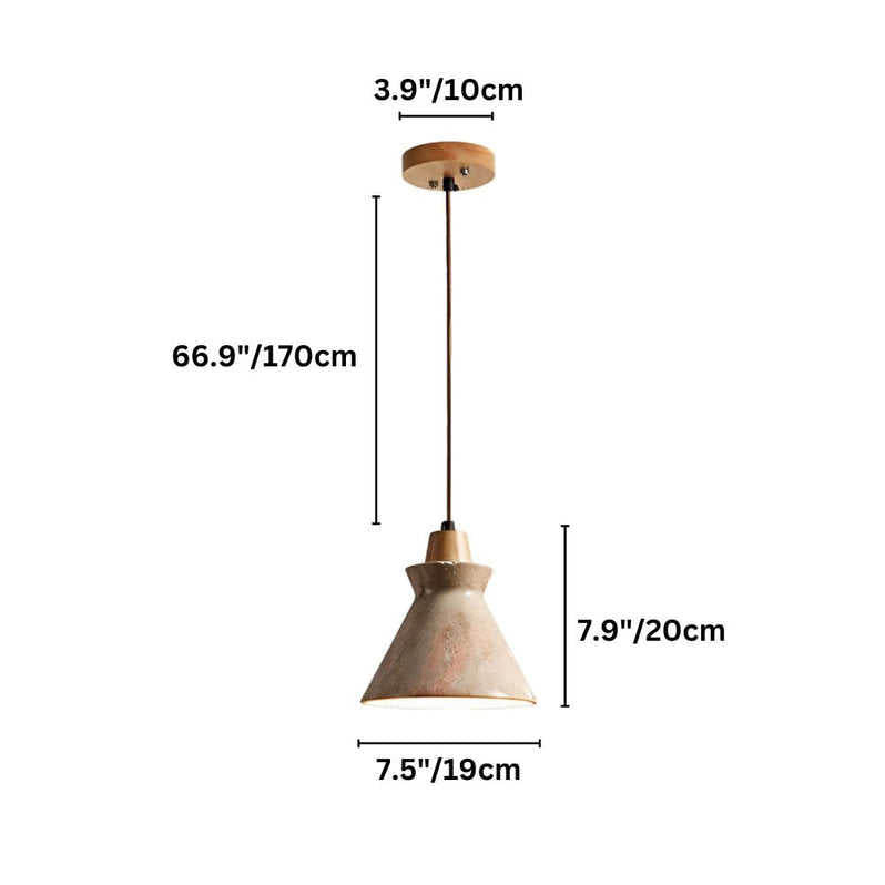 Strata - Lampe suspendue en travertin