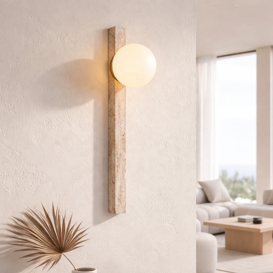 Taiyo - Applique murale travertin